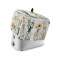 thumbnail image 1 of Fsddascl Spring Floral Toaster Cover 2 Slice, Small Kitchen Appliance Covers, Eucalyptus Leaf Summer Botanical Toaster Oven Cover with Loop, Bread Machine Cover Polyester Dust Cover Protection, 1 of 5