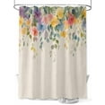 thumbnail image 1 of Fsddascl Spring Flowers Leaves Shower Curtain Set - Extra Long 72" x 96" Bathtub Curtain with 12 Hooks, Garden Vintage Retro Pastoral Waterproof Fabric Stall Shower Curtains for Bathroom/Bathtub, 1 of 6
