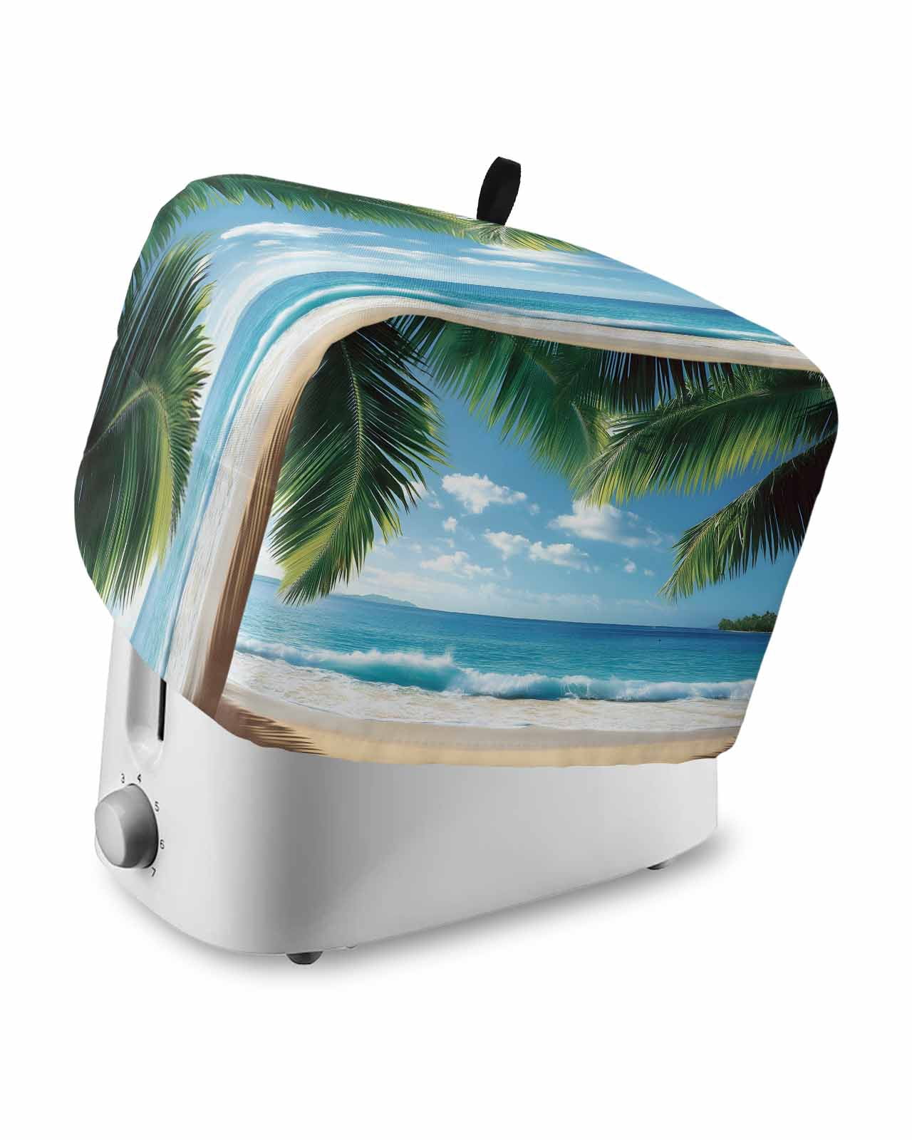 Machine Cover Kitchen Fsddascl Summer Beach Coastal Small Toaster Cover 2 Slice, Kitchen ...