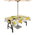 thumbnail image 1 of Fsddascl Summer Lemon Outdoor Tablecloth - 54x80 Inch Rectangle Dining Table Cover, Yellow Gnomes Farm Lemon Tree Waterproof Outdoor Table Cloth with Umbrella Hole & Zipper for Picnic/Patio/Party, 1 of 7