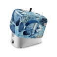 thumbnail image 1 of Fsddascl Summer Ocean Blue Small Toaster Cover 2 Slice, Kitchen Appliance Covers, Coastal Watercolor Fish Coral Toaster Oven Cover with Loop, Bread Machine Cover Polyester Dust Cover Protection, 1 of 5