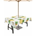 thumbnail image 1 of Fsddascl Summer Pineapple Outdoor Tablecloth - 60x120 Inch Rectangle Dining Table Cover, Modern Tropical Fruit Watercolor Waterproof Outdoor Table Cloth with Umbrella Hole & Zipper for Picnic/Patio, 1 of 7