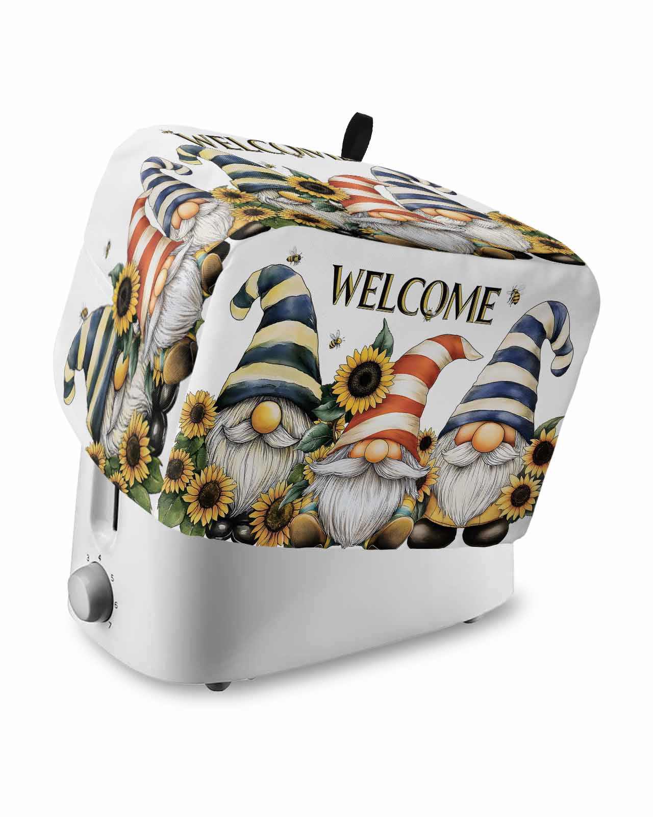 Fsddascl Sunflower Gnomes Toaster Cover 4 Slice, Large Kitchen ...