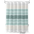 thumbnail image 1 of Fsddascl Teal Aqua Stripes Shower Curtain Set - 36" x 78" Washable Bathtub Curtain with 12 Hooks, Modern Ombre Abstract Aesthetics Waterproof Fabric Stall Shower Curtains for Bathroom/Bathtub Décor, 1 of 6