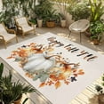 thumbnail image 1 of Fsddascl Thanksgiving Pumpkins Outdoor Rug for Patio/Deck, Non-Slip Large Area Rug 4 x 6 Ft, Fall Harvest Botanical Floral Autumn Indoor Outdoor Rugs Washable Area Rugs, Camping Rug Carpet Runner, 1 of 9