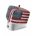 thumbnail image 1 of Fsddascl Vintage American Flag Toaster Cover 4 Slice, Large Kitchen Appliance Covers, Country Wooden US Flag Toaster Oven Cover with Loop, Bread Machine Cover Polyester Dust Cover Protection, 1 of 5
