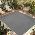 thumbnail image 1 of Fsddascl Vintage Dark Gray Outdoor Rug for Patio/Deck, Non-Slip Large Area Rug 5 x 8 Ft, Farmhouse Retro Solid Color Linen Texture Indoor Outdoor Rugs Washable Area Rugs, Camping Rug Carpet Runner, 1 of 9