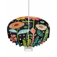 thumbnail image 1 of Fsddascl Vintage Sunflower Outdoor Tablecloth - 60 Inch Round Dining Table Cover, Summer Botanical Flower Rustic Waterproof Outdoor Table Cloth with Umbrella Hole & Zipper for Picnic/Patio/Party, 1 of 7