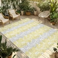 thumbnail image 1 of Fsddascl Yellow Grey Botanical Outdoor Rug for Patio/Deck, Non-Slip Large Area Rug 6 x 9 Ft, Pastoral Spring Summer Leaf Aesthetics Indoor Outdoor Rugs Washable Area Rugs, Camping Rug Carpet, 1 of 5