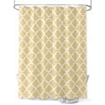 thumbnail image 1 of Fsddascl Yellow Moroccon Shower Curtain Set - 66" x 72" Washable Bathtub Curtain with 12 Hooks, Farmhouse Minimalist Ethnic Geometric Waterproof Fabric Stall Shower Curtains for Bathroom/Bathtub, 1 of 6