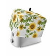 thumbnail image 1 of Fsddascl Yellow Sunflowers Toaster Cover 4 Slice, Large Kitchen Appliance Covers, Summer Spring Country Flowers Toaster Oven Cover with Loop, Bread Machine Cover Polyester Dust Cover Protection, 1 of 5