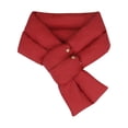thumbnail image 1 of Fsgntruao Double Button Scarf for Women Winter Warm Neck Wrap Adjustable Closure Windproof Outdoor Wear Red,Free Size, 1 of 2