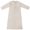thumbnail image 1 of Fsgntruao Muslim Robe for Kaftan Men Long Sleeve with Pockets Solid Color Fashion Casual Long Gown Beige,XXXL, 1 of 9