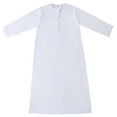 thumbnail image 1 of Fsgntruao Muslim Robe for Kaftan Men Long Sleeve with Pockets Solid Color Fashion Casual Long Gown White,XL, 1 of 9