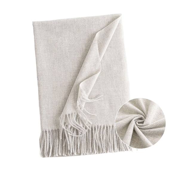 Fsgntruao Scarfs for Women Winter Shawls Wraps for Evening Dress Bridesmaid Wedding Bridal Warm Long Large Scarves Gray,Free Size
