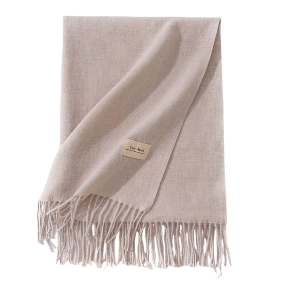 Fsgntruao Scarfs for Women Winter Shawls Wraps for Evening Dress Bridesmaid Wedding Bridal Warm Long Large Scarves White,Free Size
