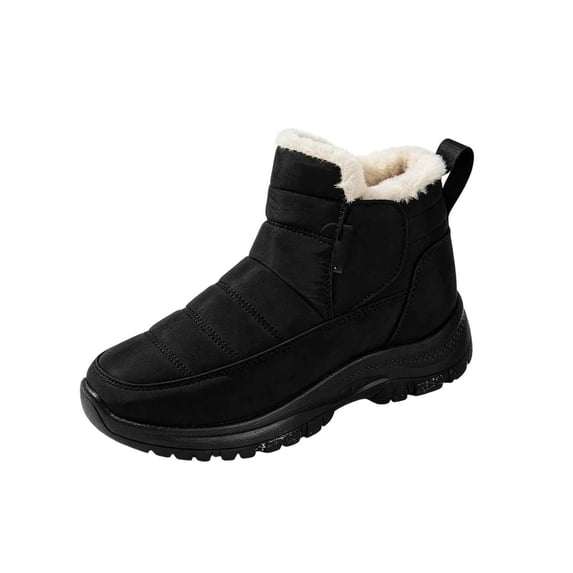 Fsgntruao Snow Boots for Women High-Top Shoes Warm And Stylish Fall And Winter Style Fleece-Lined And Thickened Soft-Soled Boots