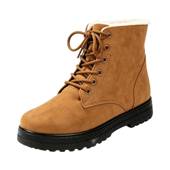 Fsgntruao Snow Boots for Women Winter Outdoor Snow Women'S Thick Sole Fleece-Lined Keep Warm Non-Snow Boots