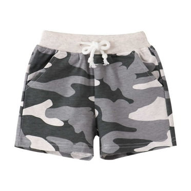 Fshinging 2025 Shorts Fot Toddler Boys Camouflage Print Baby Elastic Waist Drawstring Sport Casual Child Kids Clothes Size 1-2 Years