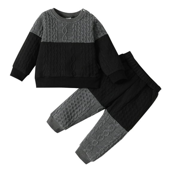 Fshinging Baby Boy Clothes Outfit Toddler Baby Boys Long Sleeve Prints Tops And Pants Child Clothes 2Pcs Set&Outfits