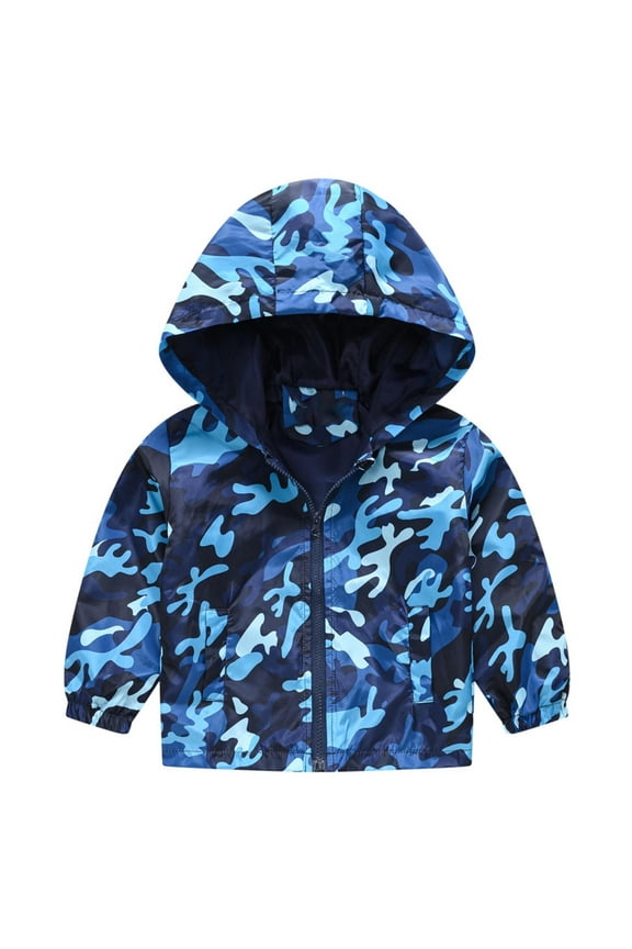 Baby Girls Hooded Coats & Jackets Cute Cat Car Trunk Camouflage Print Autumn Zipper Children&nbsp;Kids Outwears