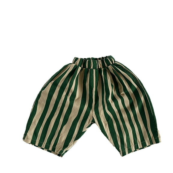 Fshinging Boys Casual Long Pants Boys Baby Girl Minimalist Striped Elastics Waist Baggy Casual Outdoor Trousers