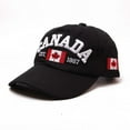 thumbnail image 1 of Fshinging Canada Baseball Cap Canada Day Embroidered Maple Leaf Flag Adjustable Hat Star Was Hat, 1 of 2