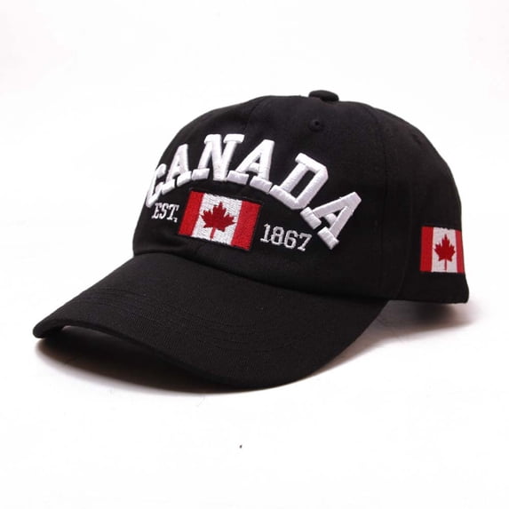 Fshinging Canada Baseball Cap Canada Day Embroidered Maple Leaf Flag Adjustable Hat Star Was Hat