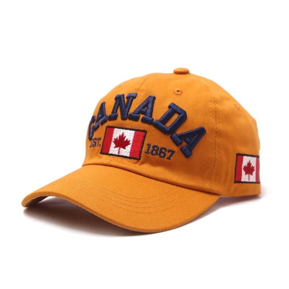 Fshinging Canada Baseball Cap Canada Day Embroidered Maple Leaf Flag Adjustable Hat Star Was Hat
