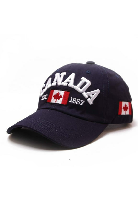 Canada Baseball Cap Canada Day Embroidered Maple Leaf Flag Adjustable Hat Star Was Hat