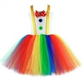 thumbnail image 1 of Fshinging Dresses For Girls Rainbow Tutu Carnival Party Sleeveless Performance Party Sundress Size 9-13 Years, 1 of 4
