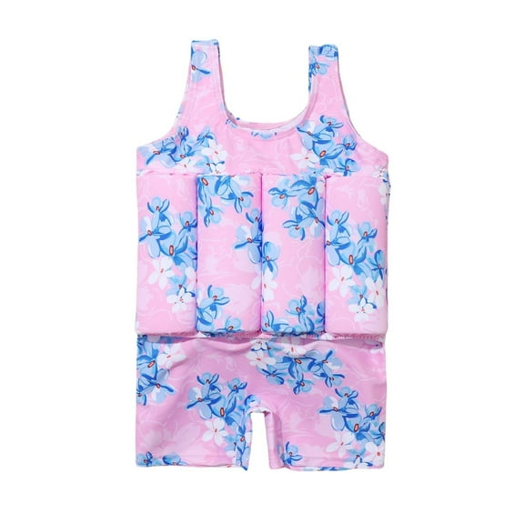 Fshinging Girl's Tankini Swimsuits Surfing Buoyancy Aid Flotation Vest Jackets Kids Bathing Suit Size 12-18 Months