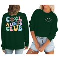 thumbnail image 1 of Fshinging Hoodie Sweatshirts for Women Cool Aunt Club Crewneck Casual Long Sleeve Letter Print Ladies Pullover Tops, 1 of 3