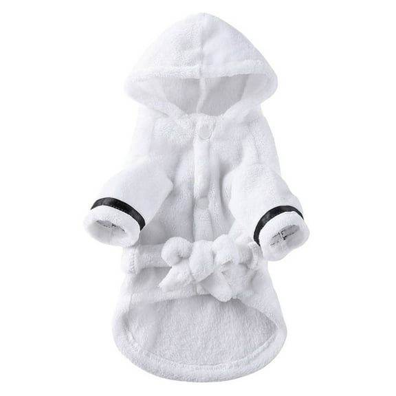 Fshinging Hotel Pajamas Pet Bath Towel Bathrobe Dog Nightgown Bathrobe Cat Pet Pet Winter for Dogs Dog Winter Coat with Leash Ring Cat Hoodie Pet Cute Dog Sweater Warm Pet Jackets