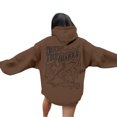 thumbnail image 1 of Fshinging Oversize Sweatshirt For Women Hoodie Letter Shark Print Long Sleeve Drawstring With Pockets Solid Color Fashion Outfits, 1 of 6
