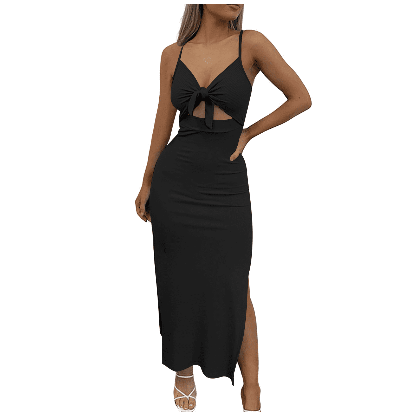 New Boho Women'S Sexy Backless Slim Lace Big Swing Long Dress