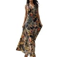 thumbnail image 1 of Fshinging Summer Dresses For Women 2025 Banquet Long Wedding Floral Strap Print Sun Dress, 1 of 4
