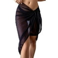 thumbnail image 1 of Fshinging Swimsuit Coverup For Women Sheer Wrap Knot Waist Skirt Skirt Beach Wrap Shiny Wraps For Swimwear Cover Ups, 1 of 6