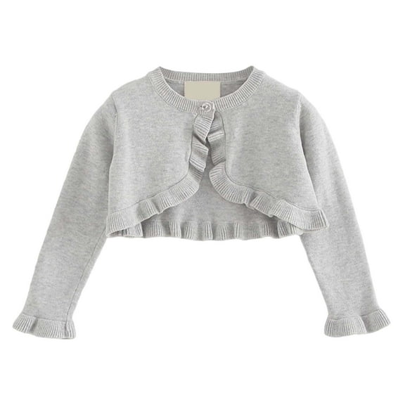 Fshinging Tees For Girls 2025 Summer T Shirts Tops Knit Cardigan Sweater Autumn Outerwear Soft Comfortable Lightweight Layering Piece Spring Fall Children Outfit