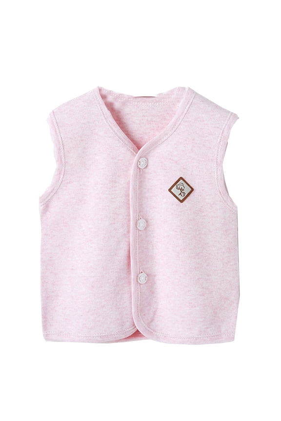 Fshinging Toddler Baby Boys Girls Winter Sleeveless Solid Coat Outwear Warm Coat Vest Jacket Rose Little Girls Jacket Dress Jacket for Girls
