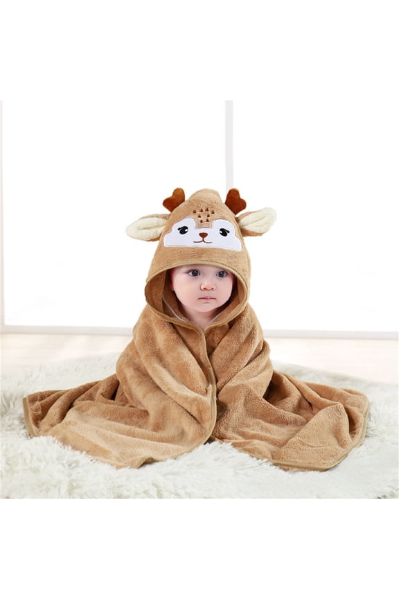 Toddler Boys Girls Hooded Stuff Towel Cute Cartoon Dinosaur Soft And Absorbent Warm Coral Fleece Infantshower Gift