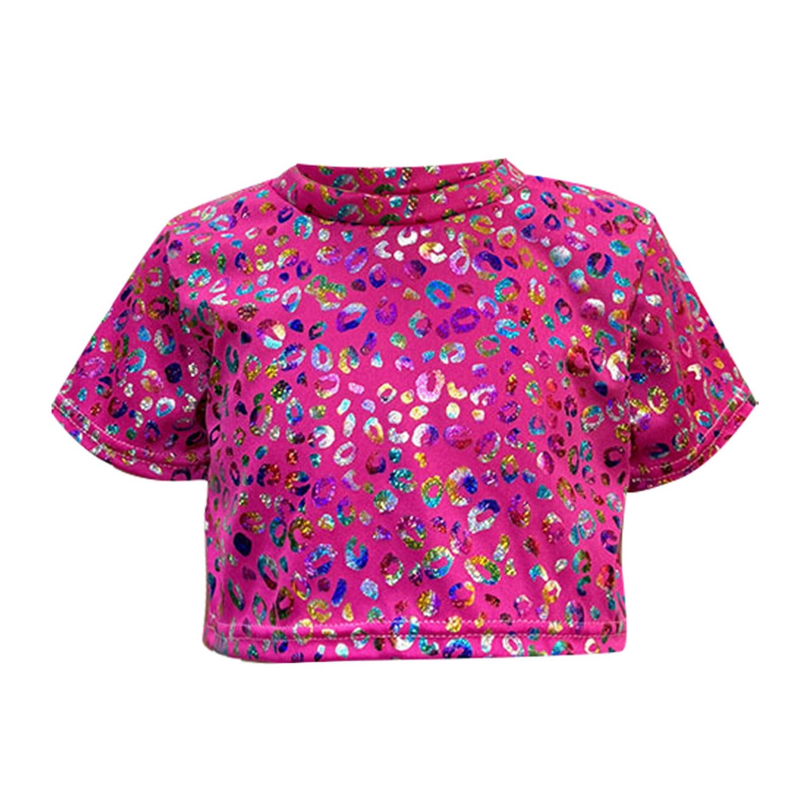 Natilene Girls Floral Printed Twisted Shirt Style Crop Top
