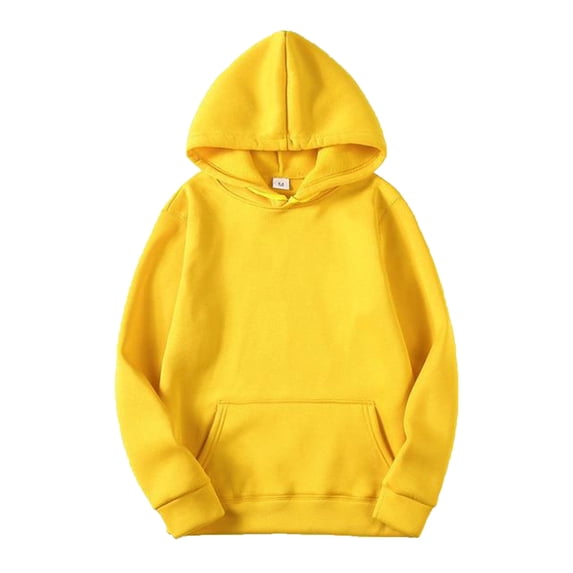 Fshinging Women Hoodies & Sweatshirts Solid Color Basic Cropped With Pockets Long Sleeve Slim Lightweight Pullover Sweaters