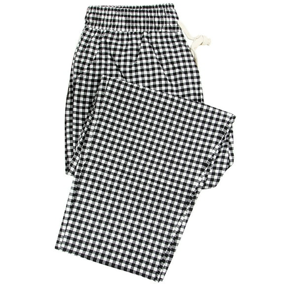 Fshinging Womens Pants Spring/Summer Checkered Pajama Loose Comtable Large Size Outwear Home Joggers Trousers