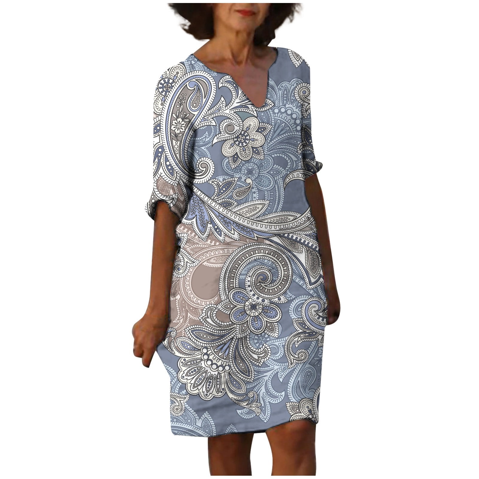 pink long sleeve dress Floral – StylePhase SA Best Boho-Inspired Dresses From Color:Tiffany Blue 906