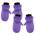 thumbnail image 1 of 2 Pack Toddler Mittens Water-proof Skiing Gloves 3-8 Years Old Winter Warm Thicken Snow Gloves Kids Baby Solid Skiing Mittens For Girls Boys, 1 of 2