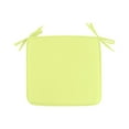 thumbnail image 1 of Yellow 15"x15" Polyester Square Strap Garden Chair Pads Seat Cushion, Sponge Filled, 1 of 5