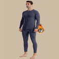 thumbnail image 1 of Fshiont Thermal Underwear for Men Base Layer Long Johns High Weight Blended Fleece Lined Set for Cold Weather Dark Gray M, 1 of 5