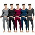 thumbnail image 1 of Fshiont Thermal Underwear for Men Set Fleece Lined Long Johns Base Layer Cold Weather Slim Fit Dark Gray 2XL, 1 of 5