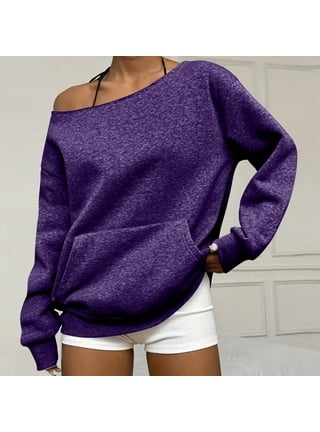 One Shoulder Sweatshirt Top